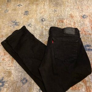 Levi's 541 Jeans Mens 33x30 Black Athletic Taper Denim WaterLess Five Pocket